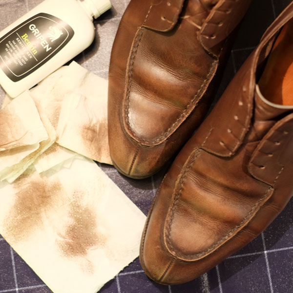 Removing shoe cream and shoe polish